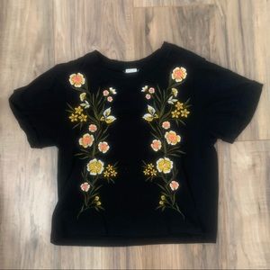 back floral shirt